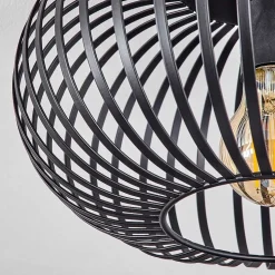 Plafonnier Oravi Noir, 1 Lumiere