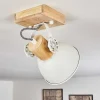 Plafonnier Orny Brun, Blanc, 1 Lumiere