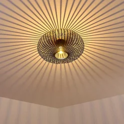 Plafonnier Ovari Noir, 1 Lumiere