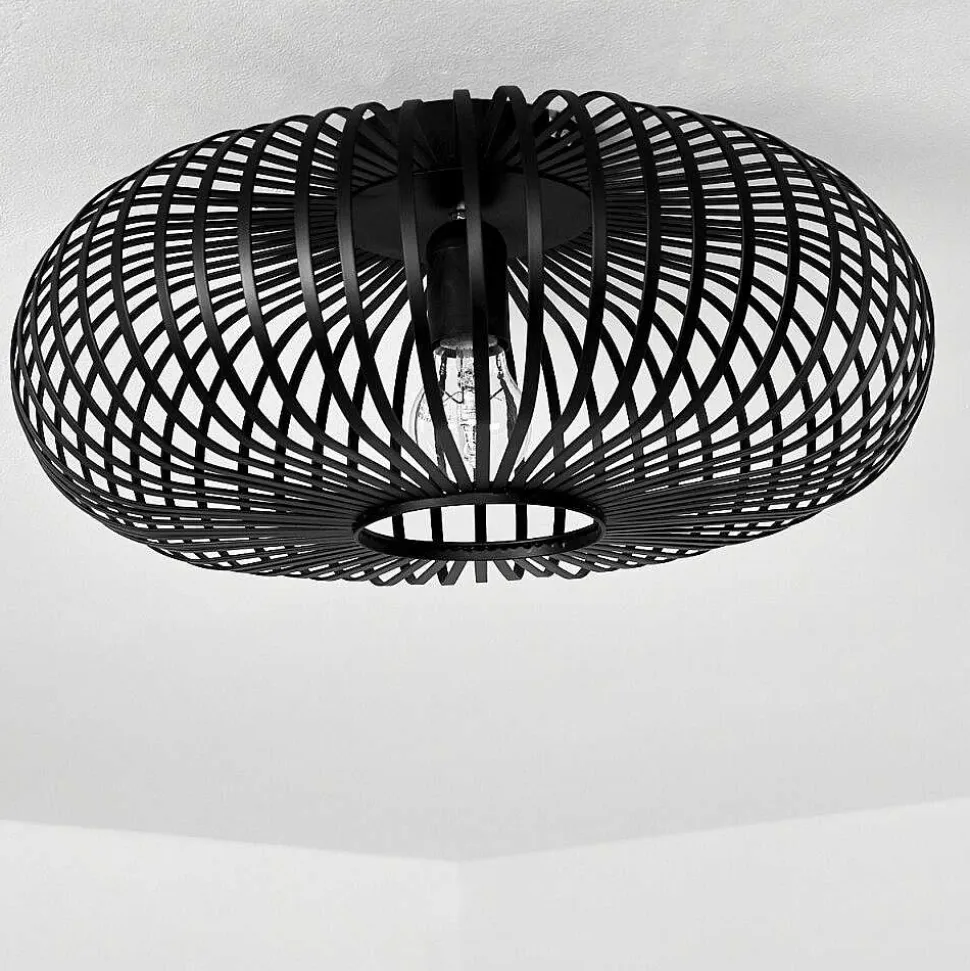Plafonnier Ovari Noir, 1 Lumiere
