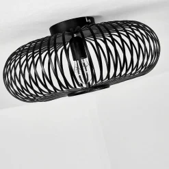 Plafonnier Ovari Noir, 1 Lumiere