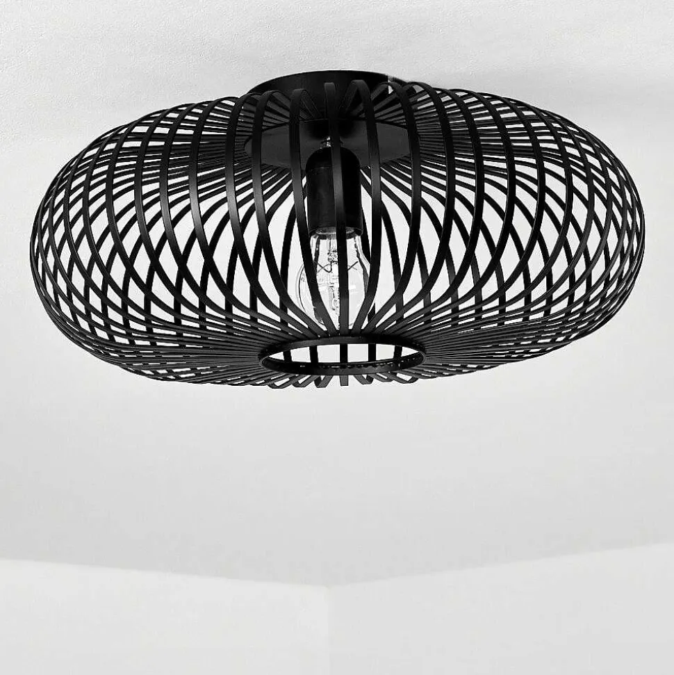 Plafonnier Ovari Noir, 1 Lumiere