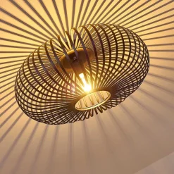 Plafonnier Ovari Noir, 1 Lumiere