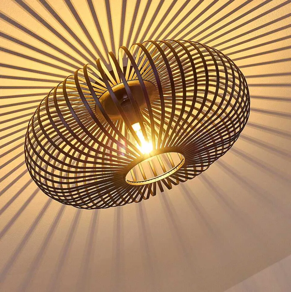 Plafonnier Ovari Noir, 1 Lumiere