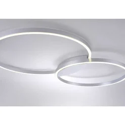 Plafonnier Paul Neuhaus Q-Kate Led Aluminium, 1 Lumiere, Telecommandes