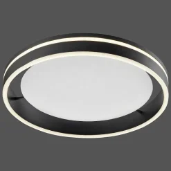 Plafonnier Paul Neuhaus Q-Vito Led Anthracite, 1 Lumiere, Telecommandes