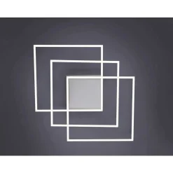 Plafonnier Paul Neuhaus Q-Inigo Led Nickel Mat, 3 Lumieres, Telecommandes