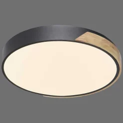 Plafonnier Paul Neuhaus Q-Bila Led Ecru, Noir, 1 Lumiere, Telecommandes