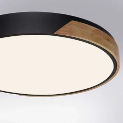 Plafonnier Paul Neuhaus Q-Bila Led Ecru, Noir, 1 Lumiere, Telecommandes