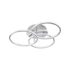 Plafonnier Paul Neuhaus Q-Nevio Led Nickel Mat, 3 Lumieres, Telecommandes