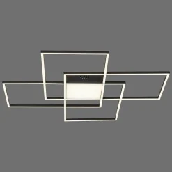 Plafonnier Paul Neuhaus Q-Asmin Led Noir, 1 Lumiere, Telecommandes