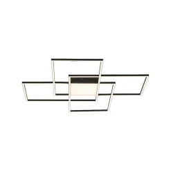 Plafonnier Paul Neuhaus Q-Asmin Led Noir, 1 Lumiere, Telecommandes