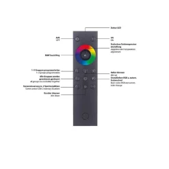 Plafonnier Paul Neuhaus Q-Vito Led Acier Inoxydable, 1 Lumiere, Telecommandes