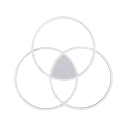 Plafonnier Paul Neuhaus Q-Kate Led Argente, 3 Lumieres, Telecommandes