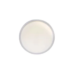Plafonnier Paul Neuhaus Q-Lenny Led Blanc, 1 Lumiere, Telecommandes, Changeur De Couleurs