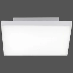 Plafonnier Paul Neuhaus Q-Flag Led Blanc, 1 Lumiere, Telecommandes, Changeur De Couleurs