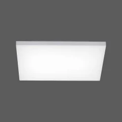 Plafonnier Paul Neuhaus Q-Flag Led Blanc, 1 Lumiere, Telecommandes, Changeur De Couleurs