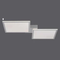 Plafonnier Paul Neuhaus Q-Rosa Led Blanc, 2 Lumieres, Telecommandes