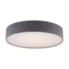 Plafonnier Paul Neuhaus Q-Kiara Led Gris, 1 Lumiere, Telecommandes