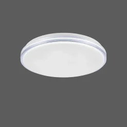 Plafonnier Paul Neuhaus Q-Benno Led Chrome, 1 Lumiere, Telecommandes