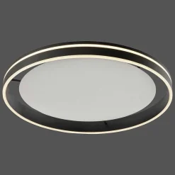 Plafonnier Paul Neuhaus Q-Vito Led Anthracite, 1 Lumiere, Telecommandes