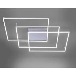 Plafonnier Paul Neuhaus Q-Inigo Led Nickel Mat, 3 Lumieres