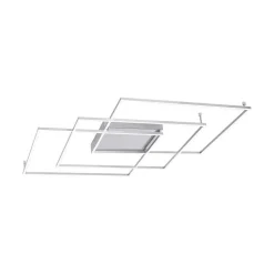 Plafonnier Paul Neuhaus Q-Inigo Led Nickel Mat, 3 Lumieres