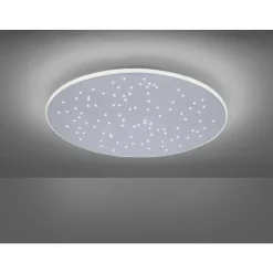 Plafonnier Paul Neuhaus Q-Nightsky Led Aluminium, 1 Lumiere, Telecommandes