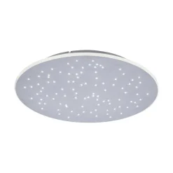 Plafonnier Paul Neuhaus Q-Nightsky Led Aluminium, 1 Lumiere, Telecommandes