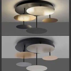 Plafonnier Paul Neuhaus Q-Piato Led Blanc, 1 Lumiere, Telecommandes