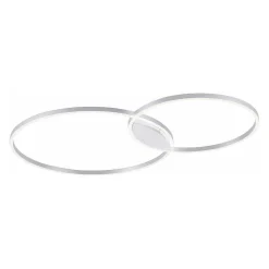Plafonnier Paul Neuhaus Q-Kate Led Aluminium, 1 Lumiere, Telecommandes