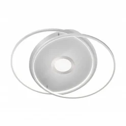 Plafonnier Paul Neuhaus Q-Amira Led Acier Brosse, 1 Lumiere, Telecommandes