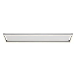 Plafonnier Paul-Neuhaus Q-Kaan Led Acier Brosse, 2 Lumieres, Telecommandes