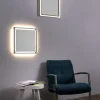 Plafonnier Paul-Neuhaus Q-Kaan Led Acier Brosse, 2 Lumieres, Telecommandes