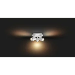Plafonnier Philips Hue Adore Led Blanc, 3 Lumieres, Telecommandes