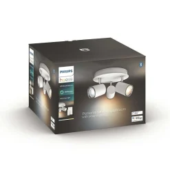 Plafonnier Philips Hue Adore Led Blanc, 3 Lumieres, Telecommandes