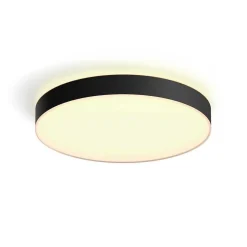 Plafonnier Philips Hue Enrave Led Noir, 1 Lumiere, Telecommandes