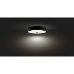Plafonnier Philips Hue Fair Led Noir, 1 Lumiere, Telecommandes