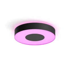 Plafonnier Philips Hue Infuse Led Noir, 1 Lumiere, Changeur De Couleurs