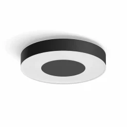 Plafonnier Philips Hue Infuse Led Noir, 1 Lumiere, Changeur De Couleurs