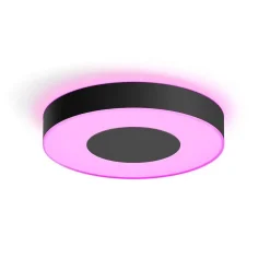 Plafonnier Philips Hue Infuse Led Noir, 1 Lumiere, Changeur De Couleurs