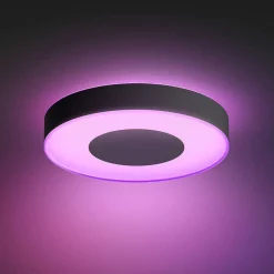 Plafonnier Philips Hue Infuse Led Noir, 1 Lumiere, Changeur De Couleurs