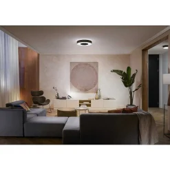 Plafonnier Philips Hue Infuse Led Noir, 1 Lumiere, Changeur De Couleurs
