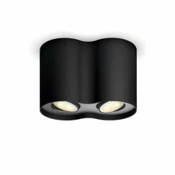 Plafonnier Philips Hue Pillar Led Noir, 2 Lumieres, Telecommandes