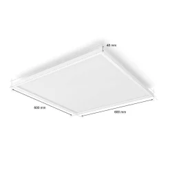 Plafonnier Philips Hue Surimu Led Blanc, 1 Lumiere, Changeur De Couleurs