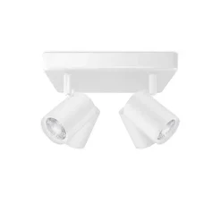 Plafonnier Philips Wiz Imageo Led Blanc, 4 Lumieres, Changeur De Couleurs
