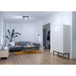 Plafonnier Philips Wiz Imageo Led Noir, 3 Lumieres, Changeur De Couleurs