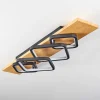Plafonnier Pompu Led Ecru, Noir, 1 Lumiere