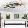 Plafonnier Pompu Led Ecru, Noir, 1 Lumiere