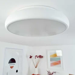 Plafonnier Rhone Led Blanc, 1 Lumiere, Changeur De Couleurs